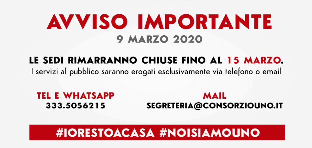 Coronavirus – Aggiornamento del 9 marzo