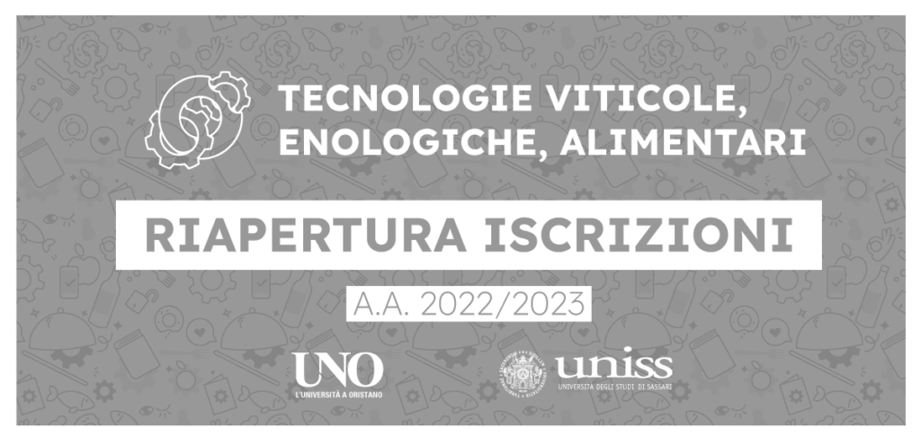 TVEA: riapertura bando per l’ammissione al corso di laurea in Tecnologie Viticole Enologiche Alimentari per l’A.A. 2022/2023