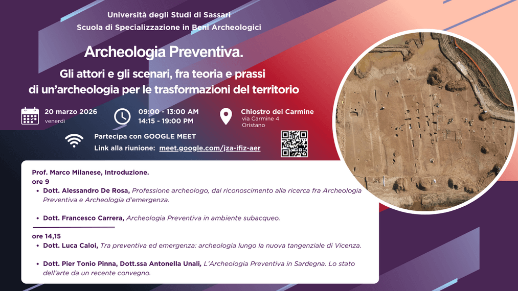 Nesiotikà: seminari di Metodologie della ricerca archeologica a cura del Prof. Milanese